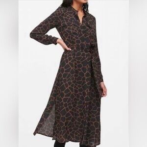 NWT Banana Republic Dress with tie belt and slip